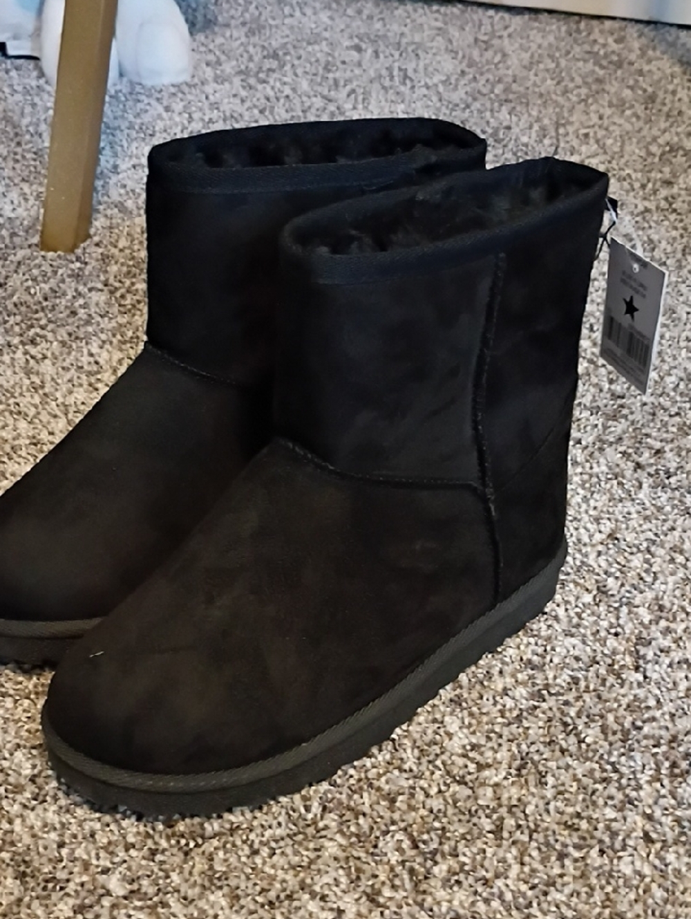just be Black Kids Cozy Winter Boots